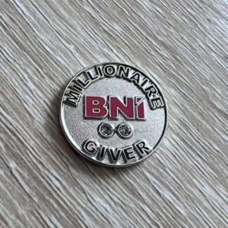 Millionaire Giver 2 Stone Pins (Magnetic) (Pack Of 10)